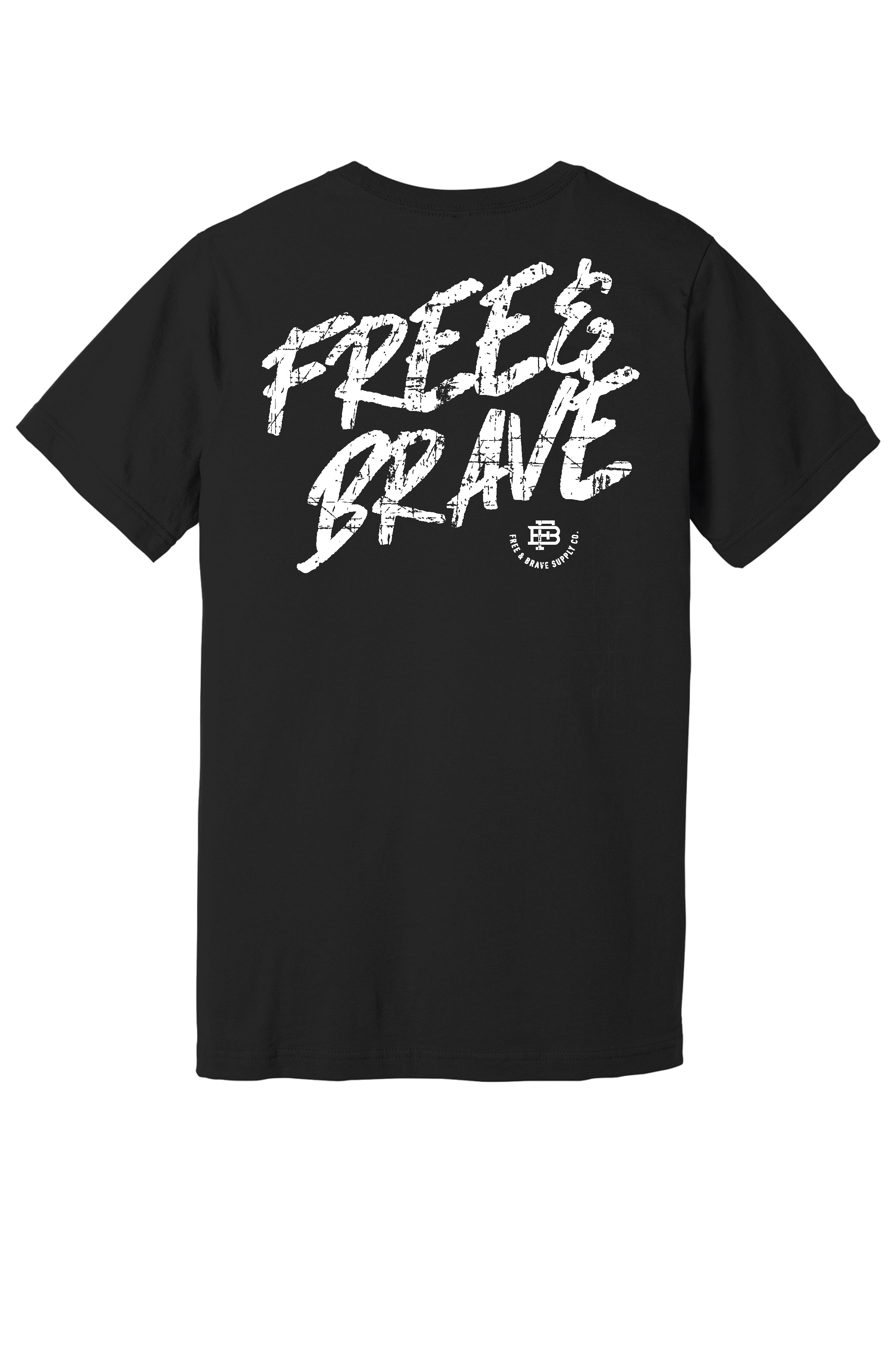 Free & Brave Script Tee