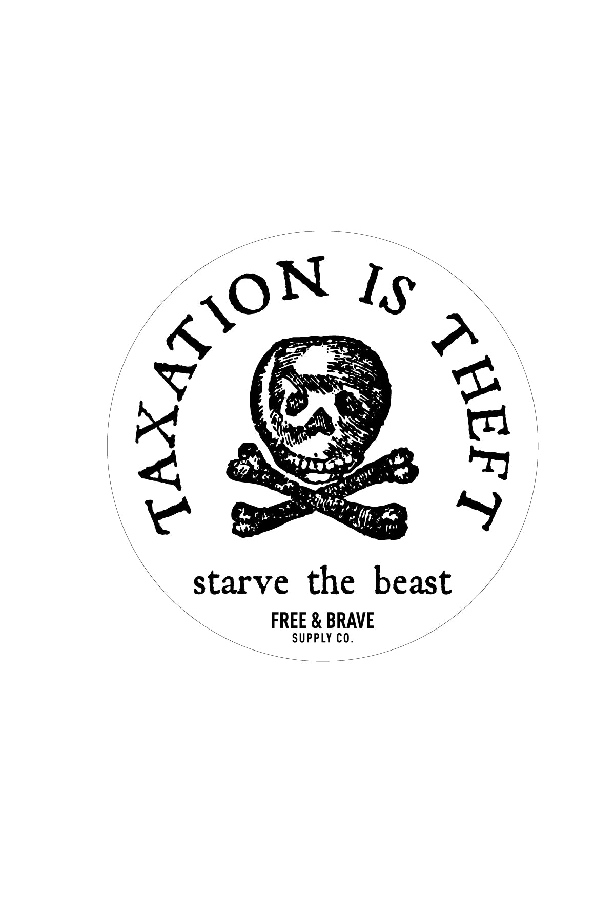Taxation Is Theft Sticker
