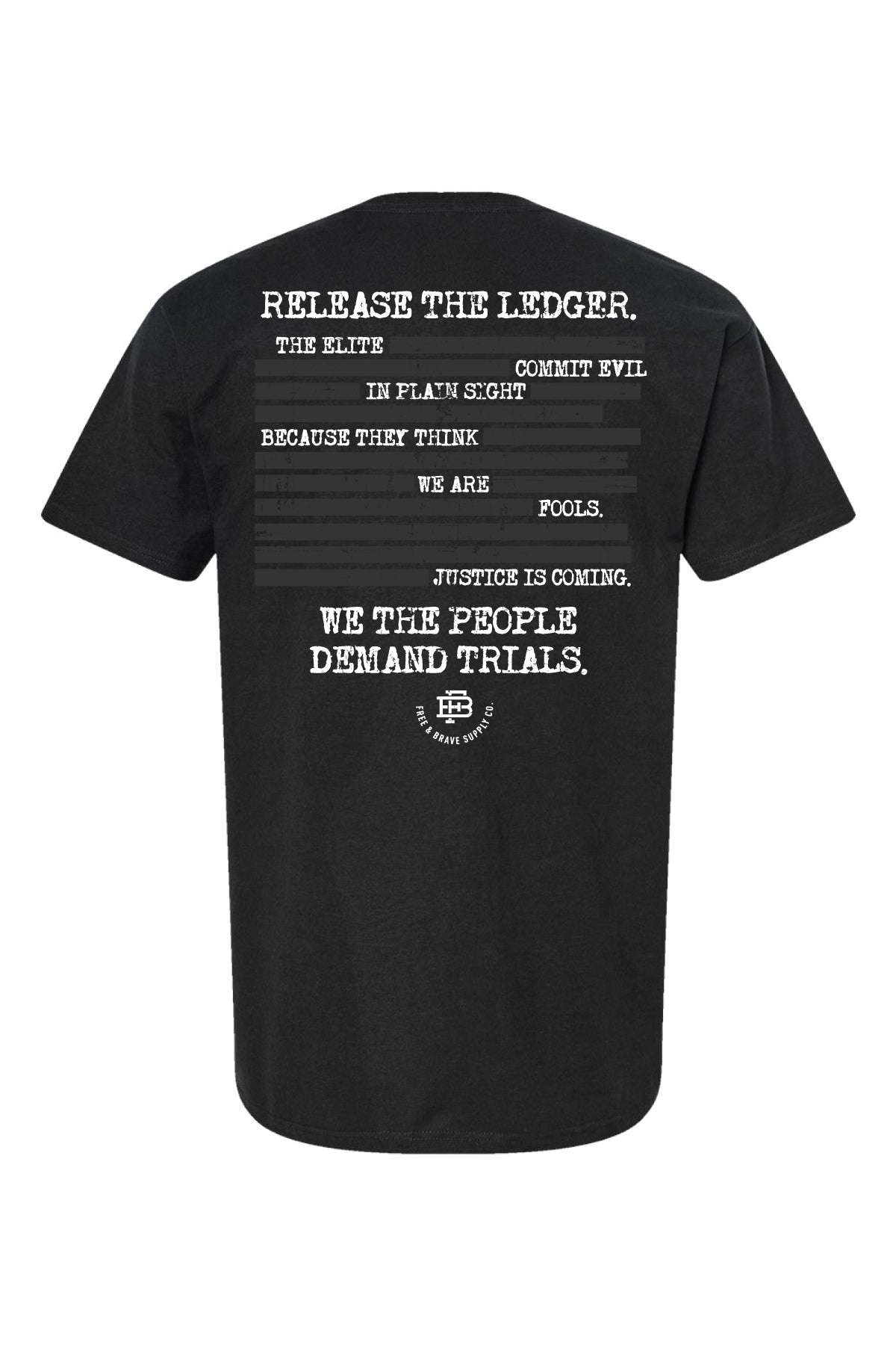 The Redacted Ledger Tee
