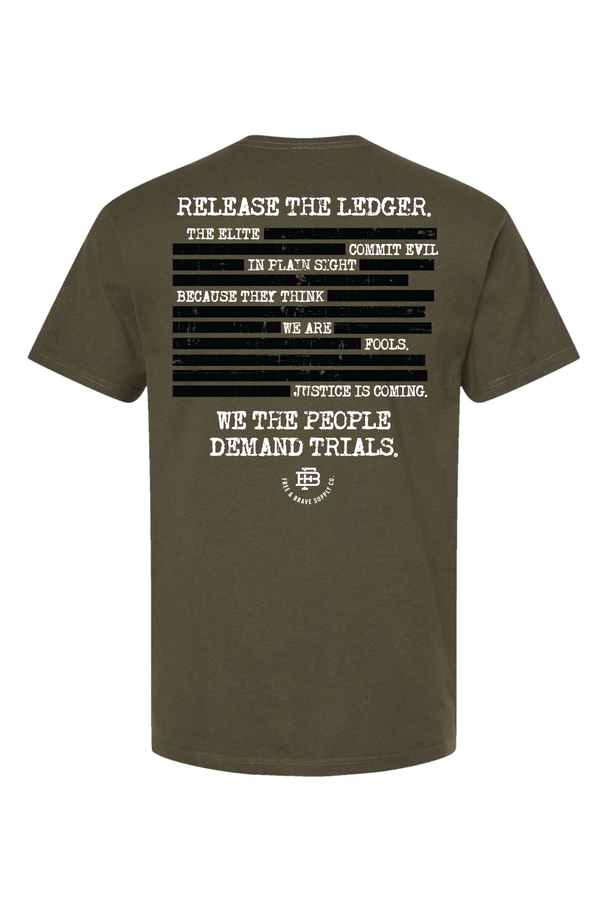 The Redacted Ledger Tee