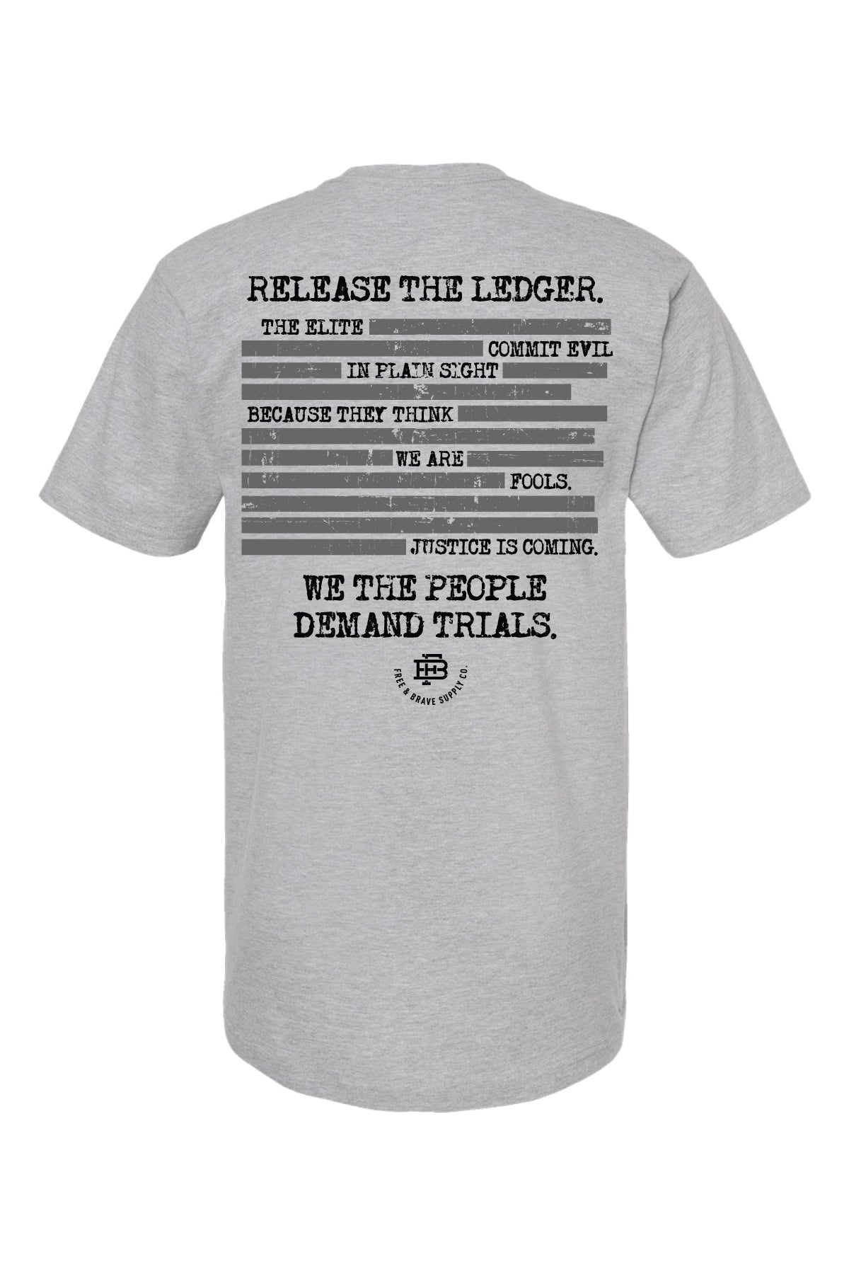 The Redacted Ledger Tee