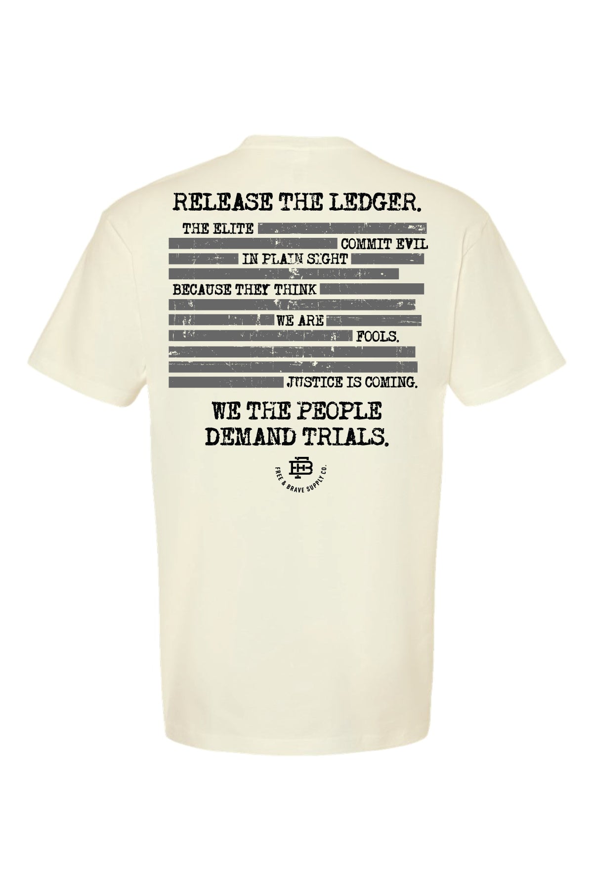 The Redacted Ledger Tee