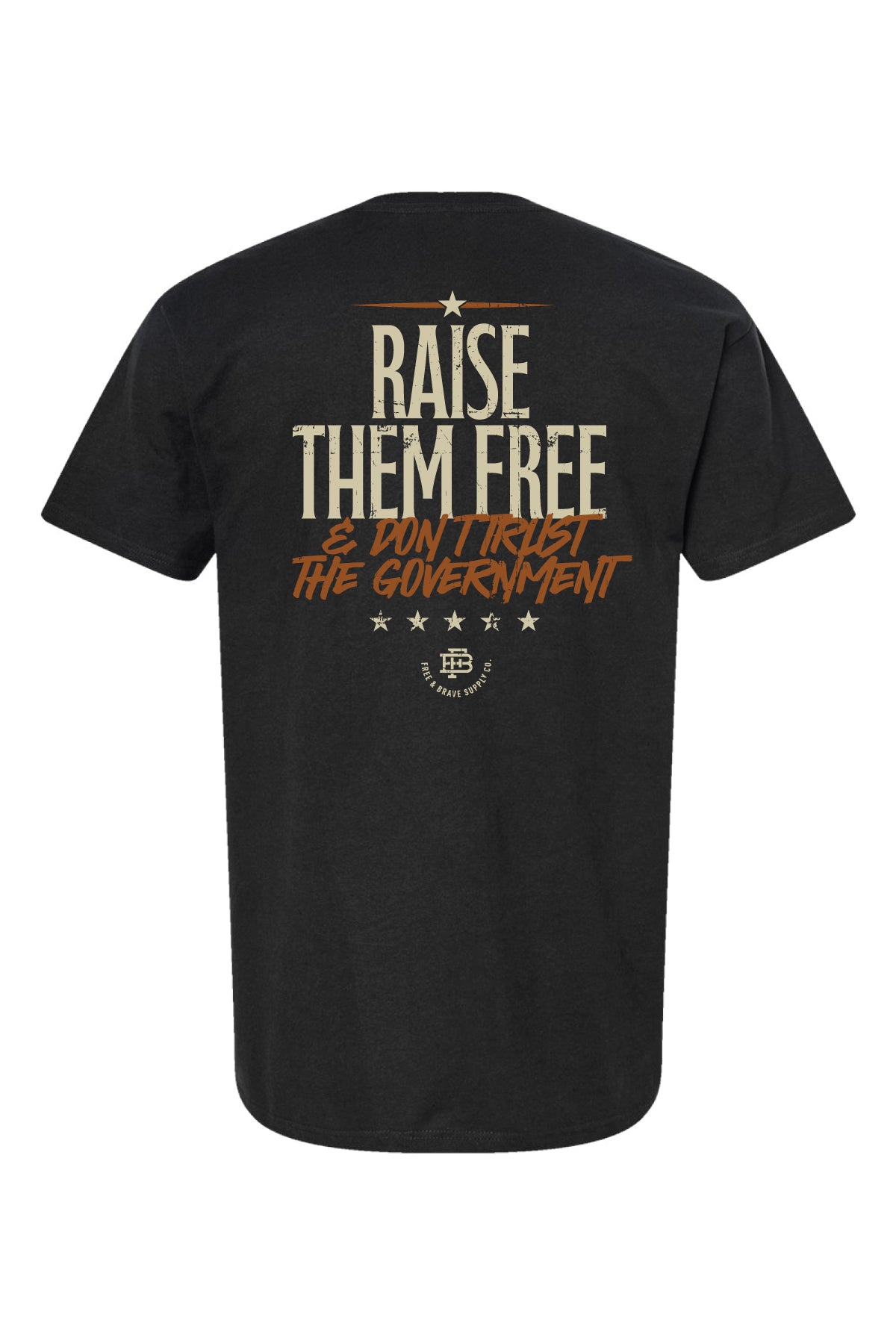 Raise Them Free Tee in Black, back